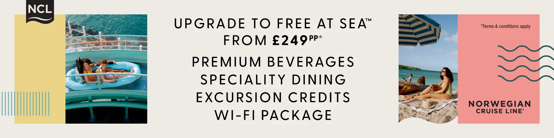 NCL Free At Sea from £249pp